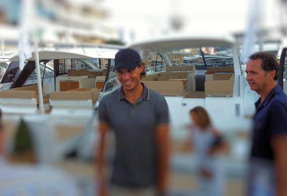 Rafa Nadal at Mallorca Boat Sales